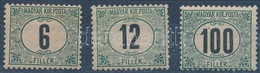 * 1905 Zöldportó 6f, 12f, 100f (16.500) - Other & Unclassified