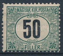 * 1905 Zöldportó 50f Számvízjellel - Altri & Non Classificati