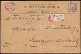 1903 Ajánlott Levél Turul 35f + 10f Bérmentesítéssel 'NEZSIDER' (Burgenland) - Magyar-Óvár - Other & Unclassified