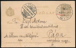 1912 5f Díjjegyes Levelezőlap 'PÁSZTORHÁZA' (Burgenland) - Pápa - Other & Unclassified