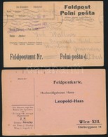 1915-1918 2 Db Ritkább Kiadású Tábori Posta Levelezőlap - Otros & Sin Clasificación