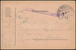 1918 Tábori Posta Levelezőlap / Field Postcard 'M.kir. Budapesti 1. Honvéd Gyalogezred' + 'TP 417 B' - Other & Unclassified