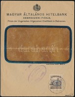 Debrecen 1919 Cenzúrás Helyi Levél Arató 20f Bérmentesítéssel - Other & Unclassified