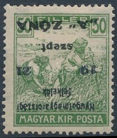 * Nyugat-Magyarország II. 1921 Halálfejes Kiadás 50f Fordított Felülnyomással, Halálfej Nélkül, Garancia Nélkül - Andere & Zonder Classificatie