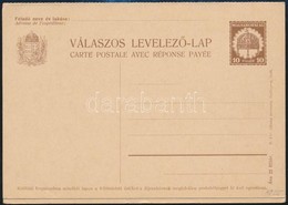 1930 10+10f Használatlan Válaszos Levelezőlap Si 25 - Autres & Non Classés