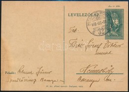 1933 Levelezőlap BUDAPEST-MOHÁCS 32. Vasúti Bélyegzéssel - Other & Unclassified