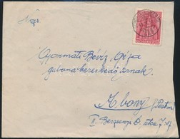 1943 Levél 30f Bérmentesítéssel 'SOMORJA-KOMÁROM' Vasúti Mozgóposta Bélyegzéssel - Autres & Non Classés