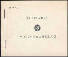 ** 1949 UPU Füzet 6 'C' Sorral, 2 Szélén Vágott (35.000) / Stamp Booklet With 6 X 1056 D-1058 D, Imperforate On 2 Sides - Other & Unclassified