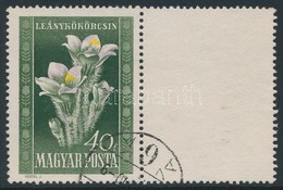 O 1950 Virág 40f Jobb Oldali üresmezővel - Autres & Non Classés