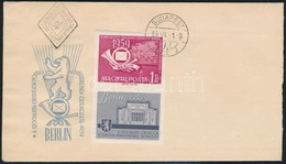 1959 Postaminiszterek Vágott Alsó Szelvényes Bélyeg FDC-n - Autres & Non Classés