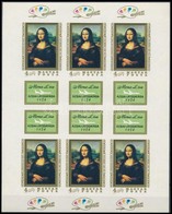 ** 1974 Mona Lisa Vágott Teljes ív - Other & Unclassified