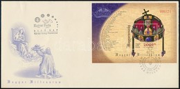 2001 Magyar Szent Korona Blokk FDC - Andere & Zonder Classificatie