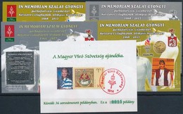 ** 2017 In Memoriam Szalay Gyöngyi 5 Db-os Emlékív Garnitúra Színeltéréssel, Személyes Bélyeg, Alkalmi Bélyegzés - Other & Unclassified