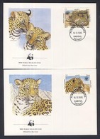 1985 WWF: Leopárd Sor Mi 1453-1456 4 Db FDC-n - Autres & Non Classés