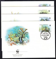 1985 WWF: Halak Sor 4 Db FDC-n Mi 1010-1013 - Other & Unclassified