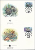 1987 WWF: Halak Sor 4 Db FDC-n Mi 1010-1013 - Otros & Sin Clasificación