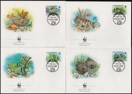 1987 WWF: Halak Sor 4 Db FDC-n Mi 1010-1013 - Other & Unclassified