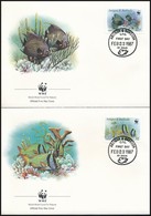 1987 WWF: Halak Sor 4 Db FDC-n Mi 1010-1013 - Otros & Sin Clasificación