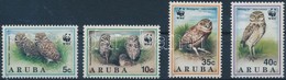 ** 1994 WWF: Baglyok Sor Mi 134-137 + 4 Db FDC (gumihiba/gum Disturbance) - Otros & Sin Clasificación