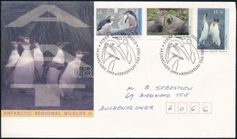 1993 Sarkvidéki állatvilág Sor Mi 95-97 FDC-n - Andere & Zonder Classificatie