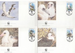 1990 WWF: Madarak Sor Mi 303-306 4 Db FDC-n - Autres & Non Classés