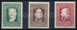 ** 1948 Híres Emberek Sor (gumihiba),
Famous People Set (gum Disturbance)
Mi 855-857 - Otros & Sin Clasificación