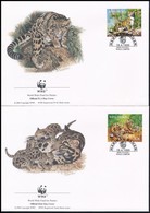 1995 WWF: Ködfoltos Párduc Sor Mi 557-560 4 Db FDC-n - Autres & Non Classés