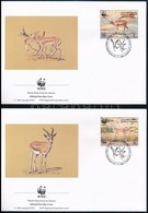 1993 WWF: Gazelle Sor Mi 511-514 4 Db FDC-n - Other & Unclassified