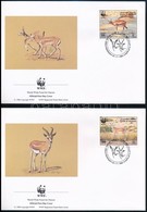 1993 WWF: Gazelle Sor Mi 511-514 4 Db FDC-n - Autres & Non Classés