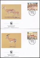 1993 WWF: Gazelle Sor Mi 511-514 4 Db FDC-n - Autres & Non Classés