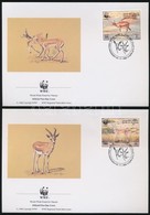 1993 WWF: Golyvás Gazella Sor Mi 511-514 4 Db FDC-n - Otros & Sin Clasificación