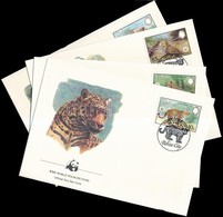 1983 WWF Jaguár Sor Mi 719-722 4 FDC - Otros & Sin Clasificación