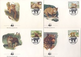 1983 WWF Jaguárok FDC Mi 719-722 - Andere & Zonder Classificatie