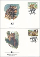 1983 WWF: Jaguár Sor Mi 719-722 4 Db FDC-n - Other & Unclassified