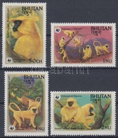 ** 1984 WWF Aranylangur Sor + Ugyanaz A Sor 4 FDC-n Mi 840-843 - Other & Unclassified