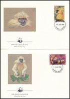 1984 WWF: Aranylangur Sor 4 Db FDC-n Mi 840-843 - Autres & Non Classés