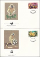 1984 WWF: Aranylangur Sor 4 Db FDC-n Mi 840-843 - Otros & Sin Clasificación