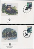 1991 WWF Pápaszemes Medve Sor Mi 1137-1140 4 FDC-n - Andere & Zonder Classificatie