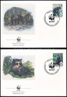 1991 WWF: Pápaszemes Medve Sor 4 FDC-n Mi 1137-1140 - Other & Unclassified