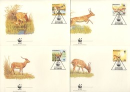 ** 1988 WWF állatok Mi 431-434 FDC - Andere & Zonder Classificatie