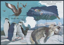 ** 1990 Antarktisz-kutatás Blokk Mi 82 + Blokk FDC-n - Autres & Non Classés