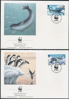 1992 Fókák és Pingvinek Sor WWF Motívumú értékei Mi 193-196 4 Db FDC-n - Otros & Sin Clasificación