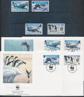 ** 1992 WWF Fókák és Pingvinek 4 érték Mi 193-198 + 4 FDC - Other & Unclassified