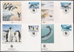 1992 WWF: Fókák és Pingvinek 4 Db FDC Mi 193-196 - Otros & Sin Clasificación