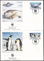 1992 WWF: Fókák és Pingvinek Sor 4 Db FDC-n Mi 193-198 - Otros & Sin Clasificación