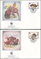 1993 WWF: Pálmatolvaj Sor 4 FDC-n Mi 132-135 - Autres & Non Classés