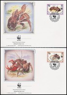 1993 WWF: Pálmatolvaj Sor Mi 132-135 4 Db FDC-n - Other & Unclassified