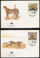 1984 WWF Gepárd Sor 4 Db FDC-n Mi 957 - 960A - Andere & Zonder Classificatie