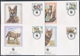 1992 WWF Szervál Sor Mi 1758-1761 4 FDC - Other & Unclassified