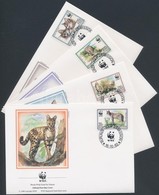 1992 WWF Szervál Sor Mi 1758-1761 4 FDC - Autres & Non Classés